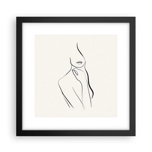 Poster in black frame - Wave of Melancholy - 30x30 cm