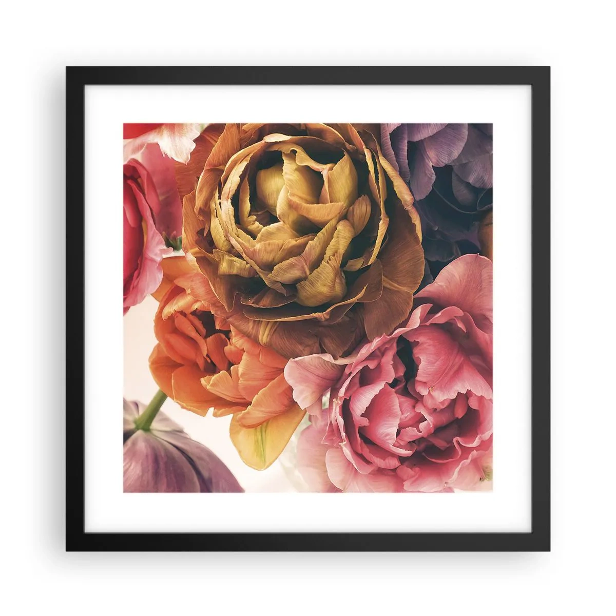 Poster in black frame - Celebration of Life - 40x40 cm