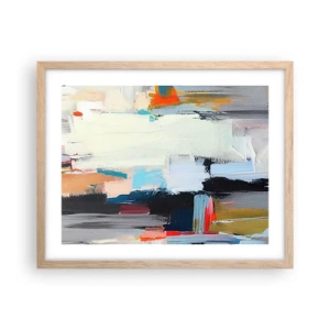 Poster in light oak frame - Is There a Method? - 50x40 cm