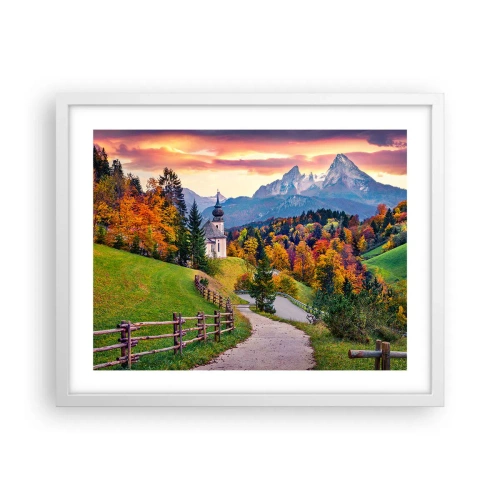 Poster in white frmae - Landscape Like a Picture - 50x40 cm