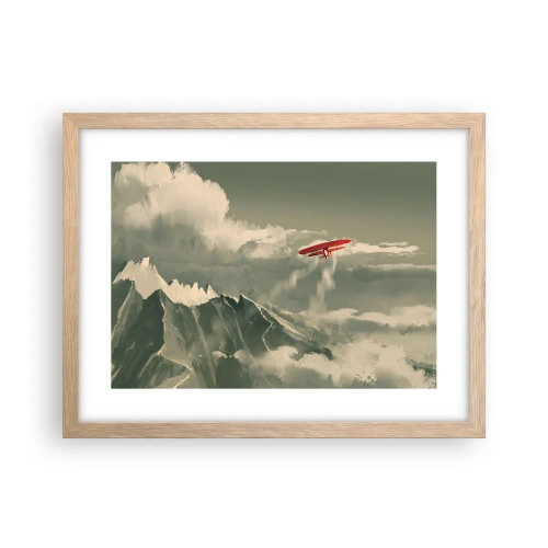 Poster in light oak frame - Fearless Pioneer - 40x30 cm