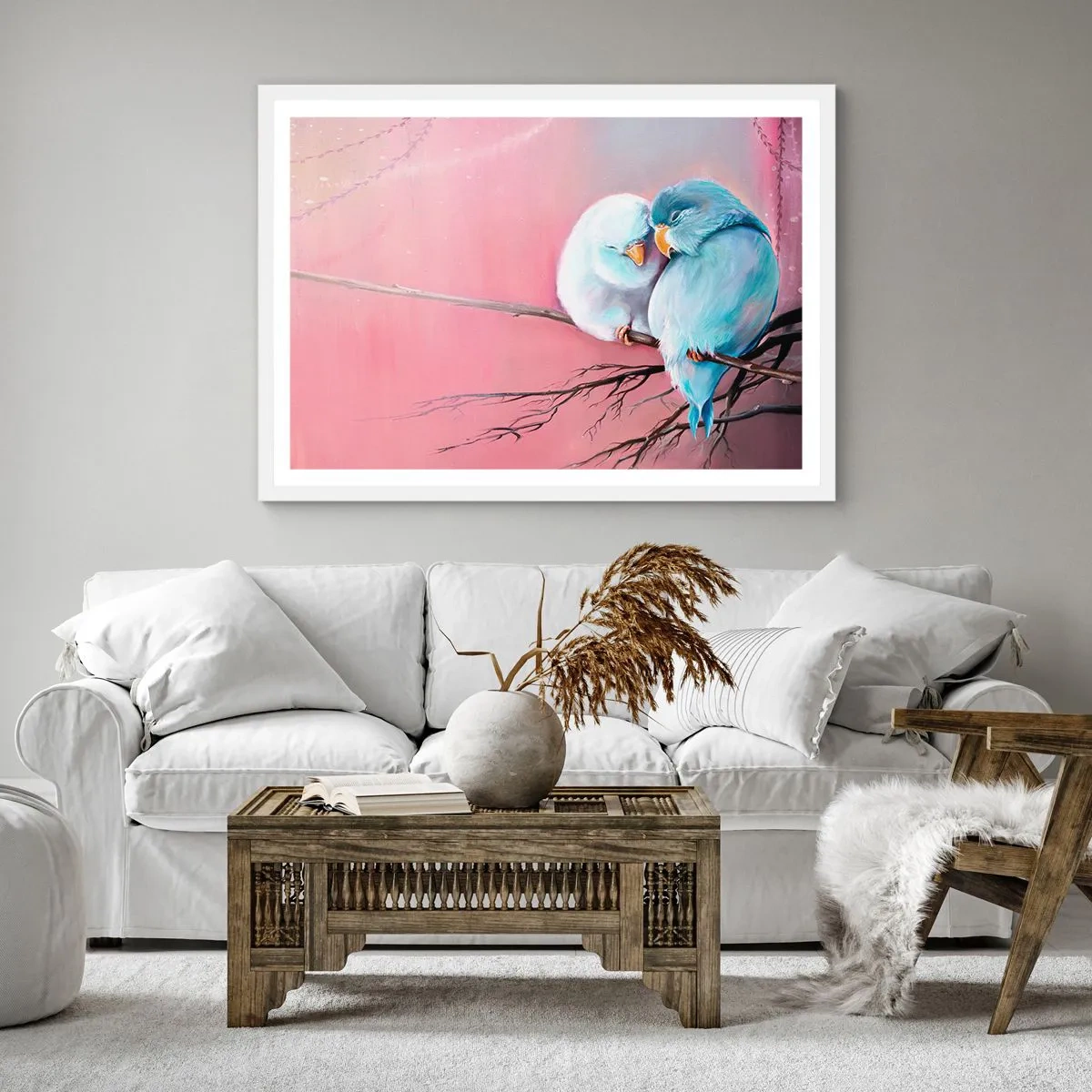 Poster in white frmae - What Can We Add? - 50x50 cm