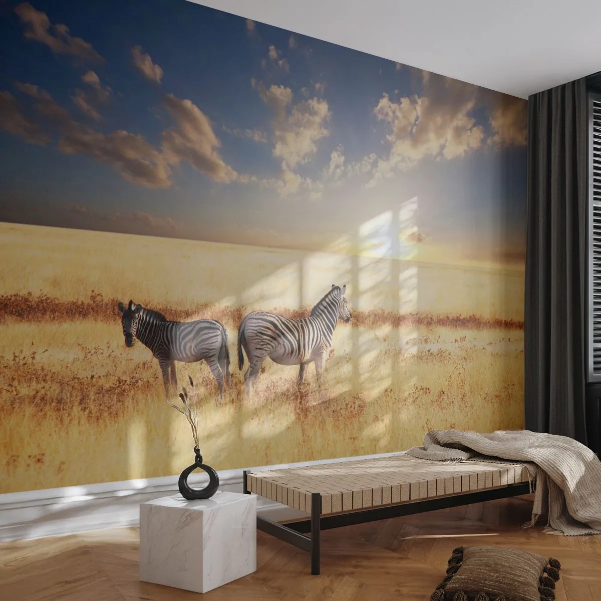 Self-Adhesive Photo Wallpaper Deluxe Sticker - Go away, Don't Disturb - Animals, Ribs, Safari - 250x175 cm