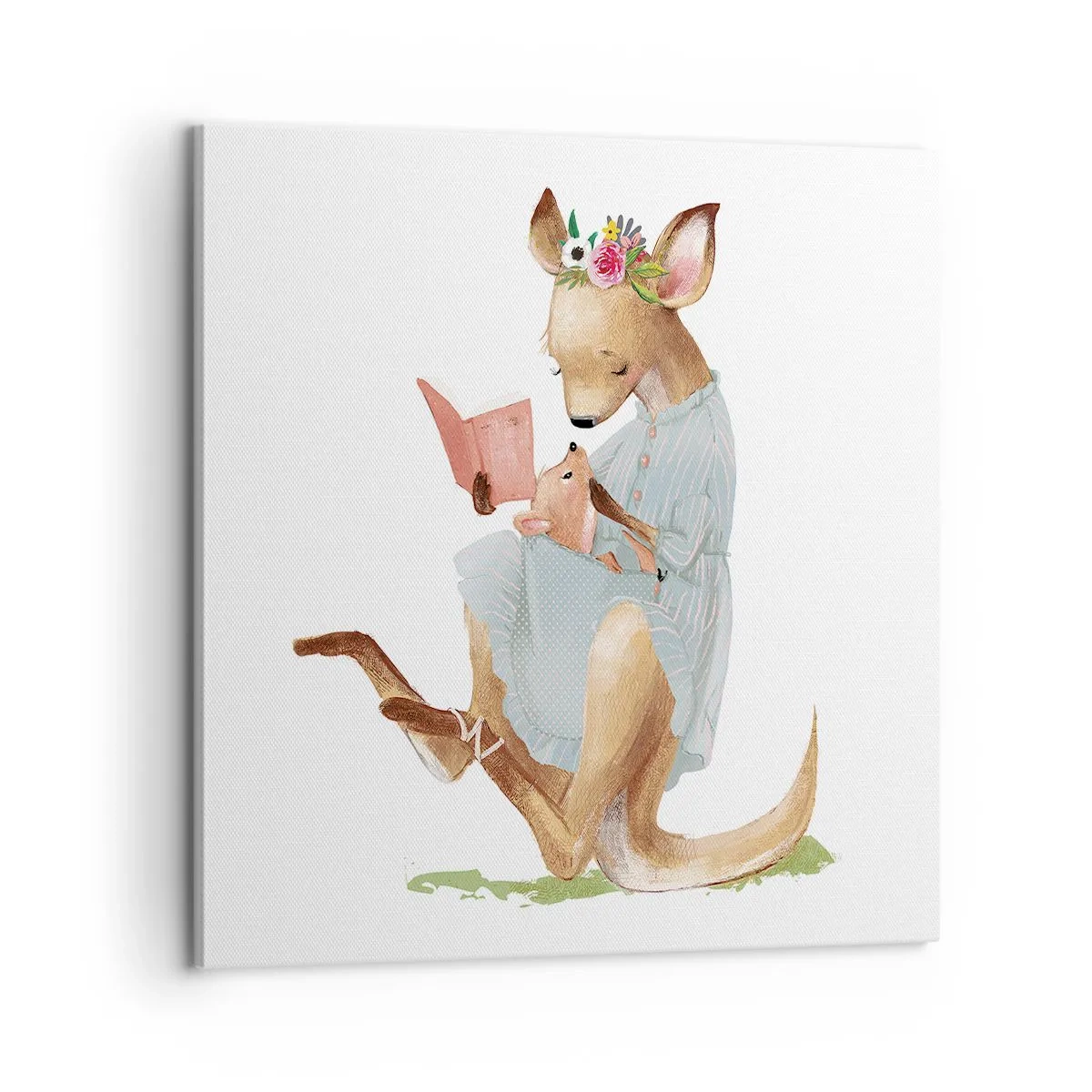 Canvas picture - Read to Me, Mum - 60x60 cm
