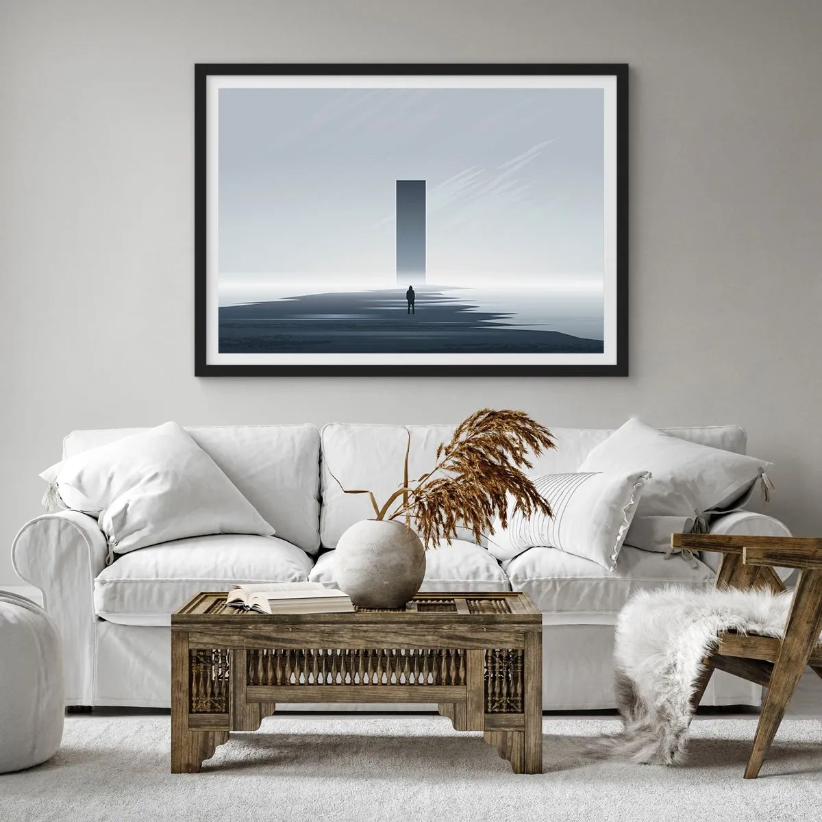 Poster in black frame - Opportunity or Threat? - 70x50 cm