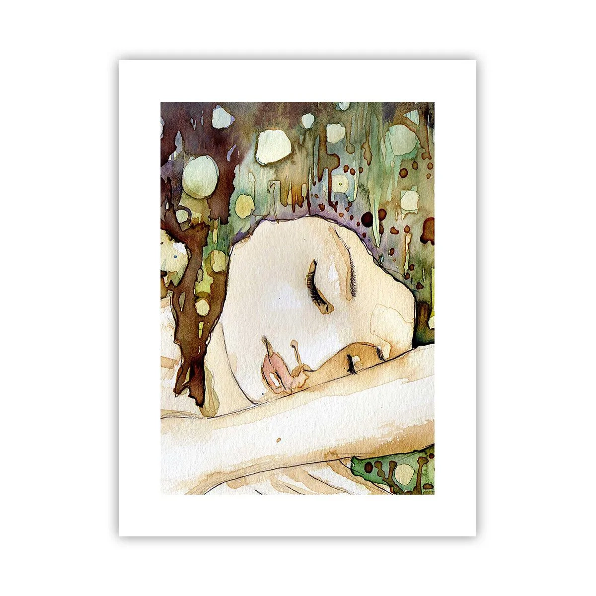 Poster - Emerald and Violet Dream - 30x40 cm