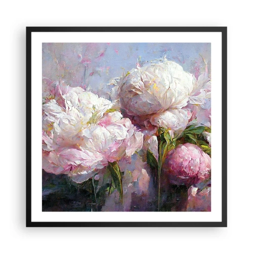 Poster in black frame - Bouquet Bubbling with Life - 60x60 cm