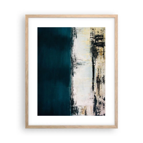 Poster in light oak frame - Horizontal Compostion - 40x50 cm