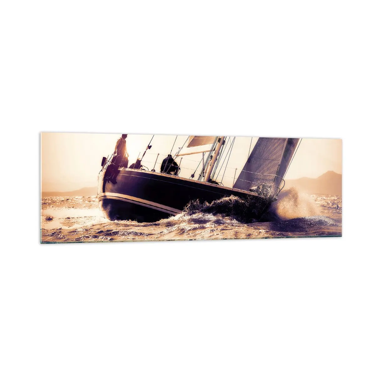 Glass picture - Sail, Sailor - 160x50 cm