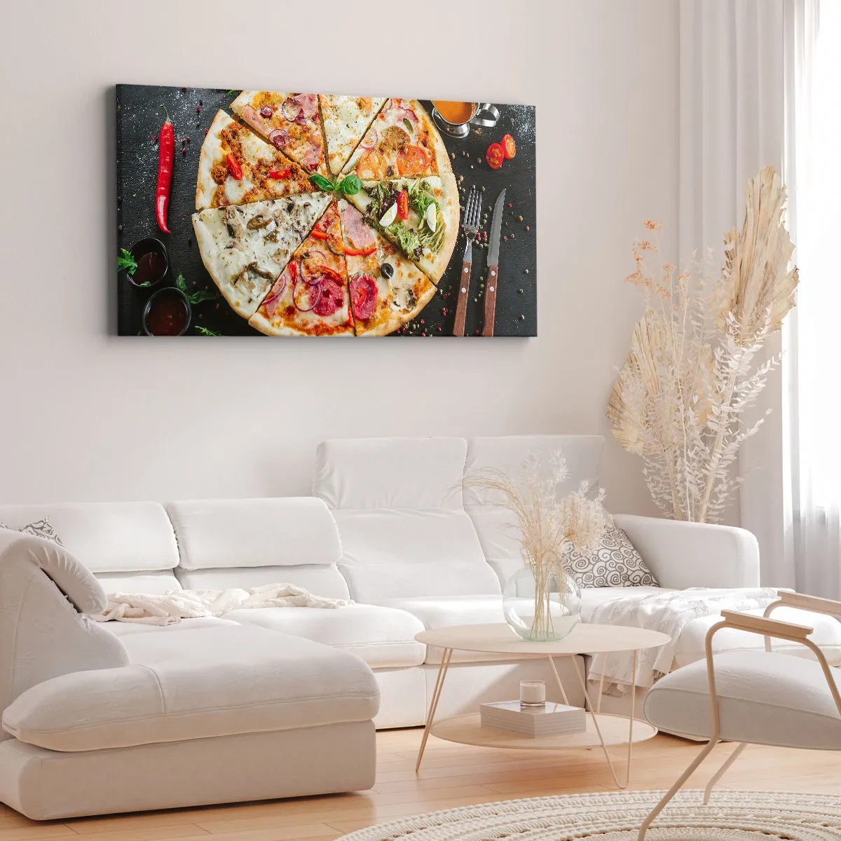 Canvas picture - Range of Flavours - 90x30 cm