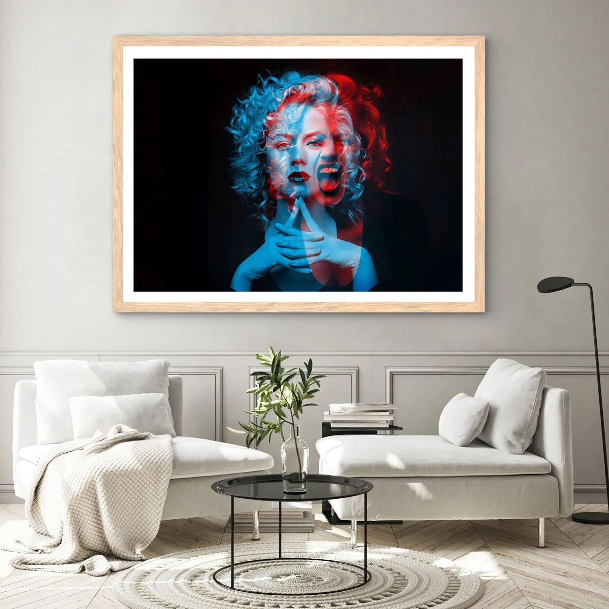 Poster in light oak frame - Alter Ego - 91x61 cm