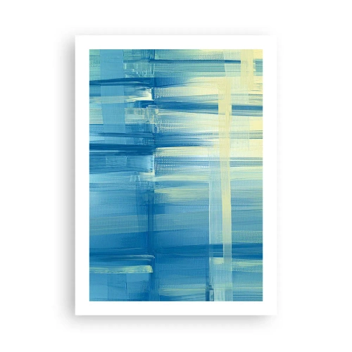 Poster - Composition In Turquoise - 50x70 cm