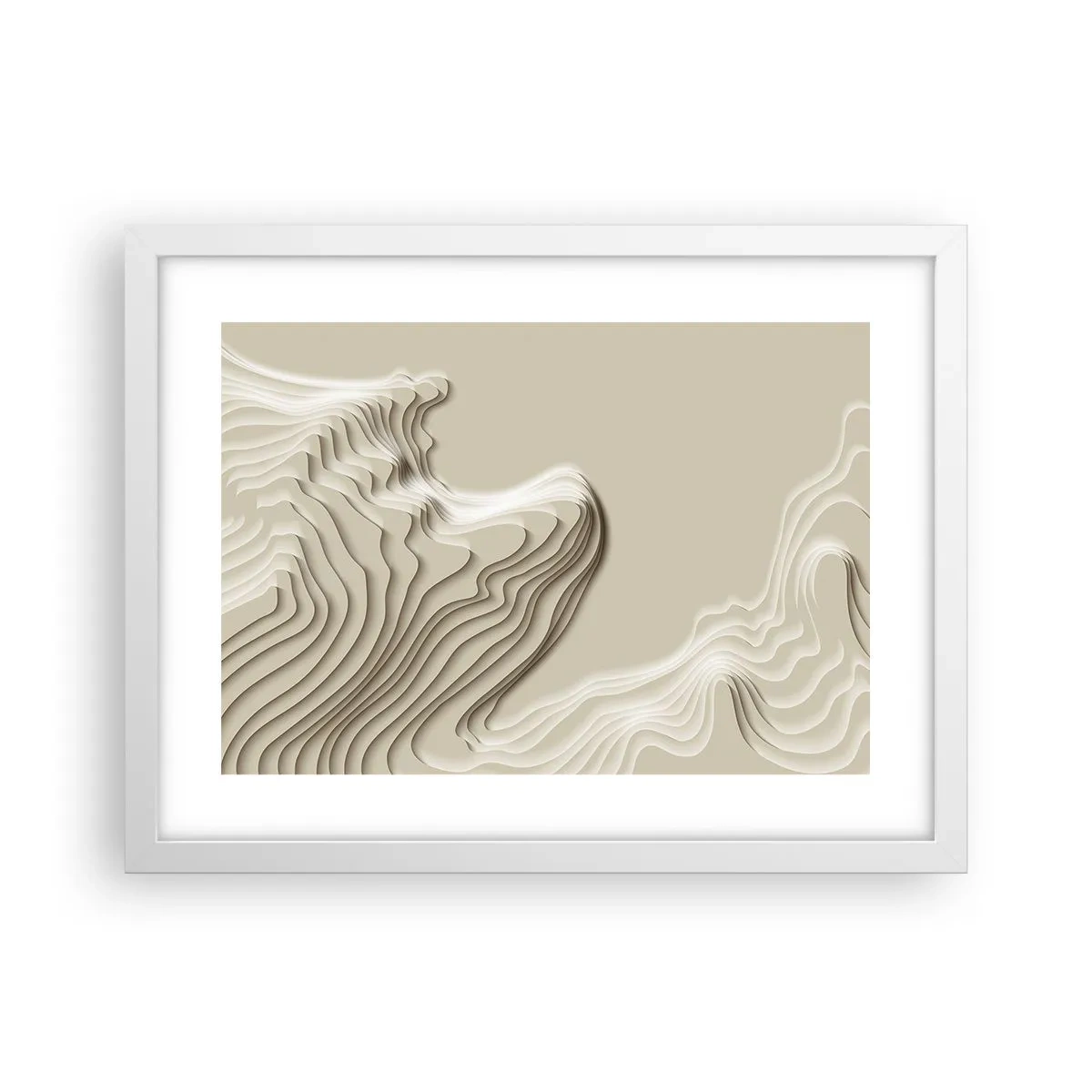 Poster in white frmae - Topography of Art. - 40x30 cm