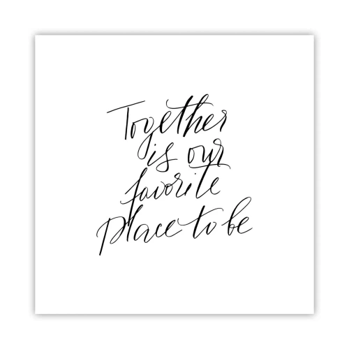 Poster - Do You Also Feel This? - 40x40 cm