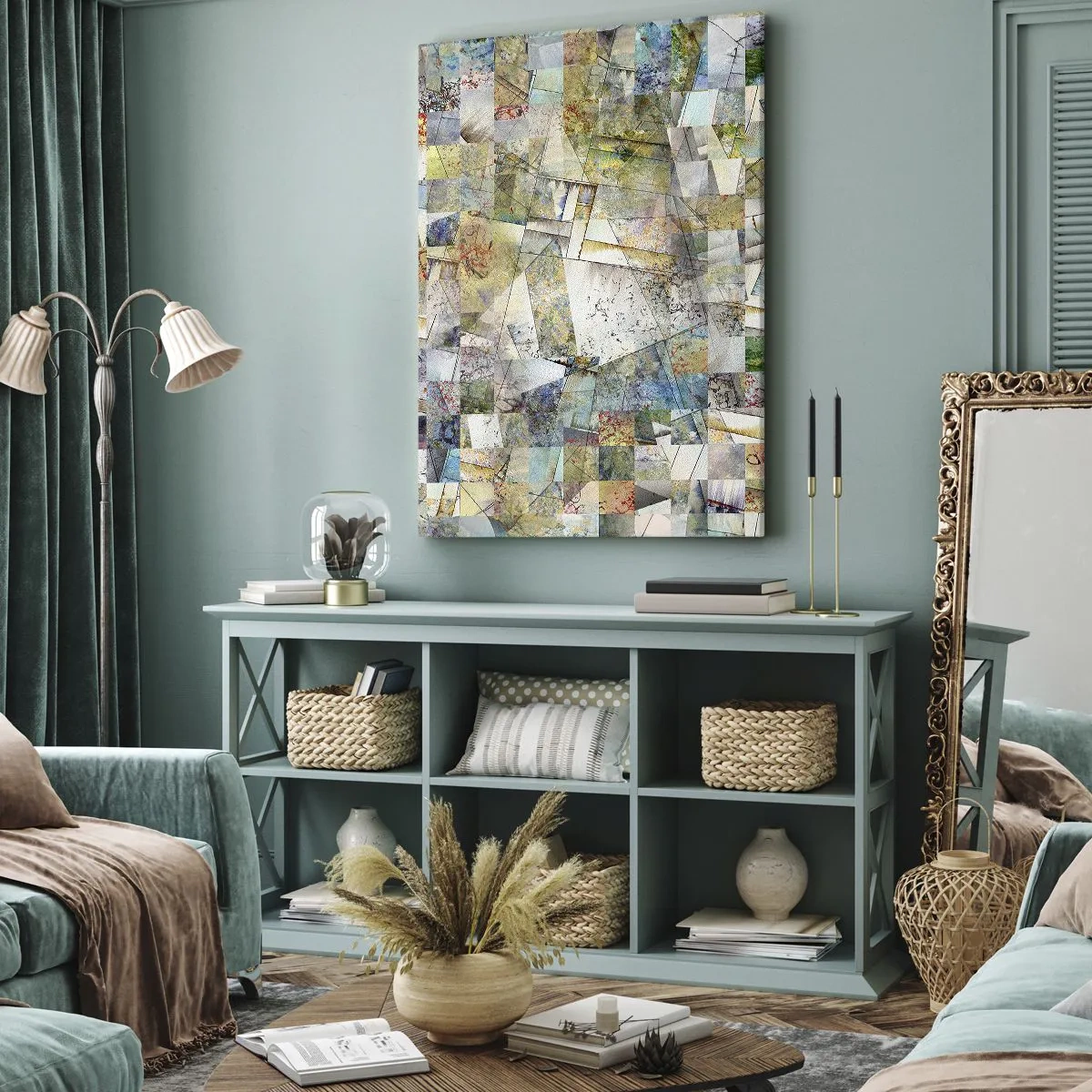 Canvas picture - Geometric Reshuffling - 80x120 cm