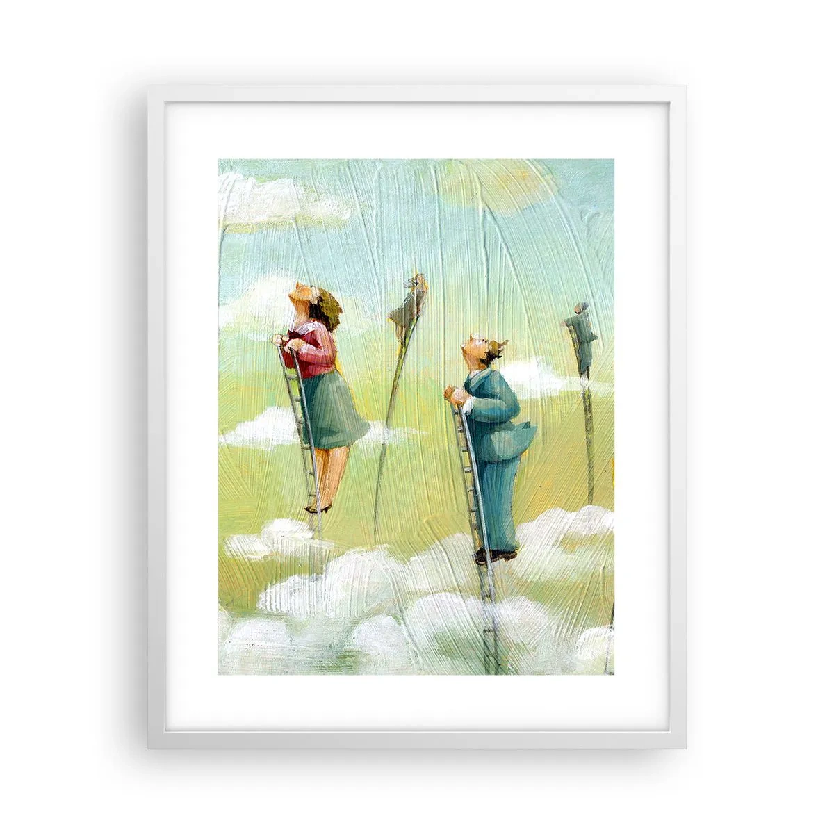 Poster in white frmae - Following the Dream - 40x50 cm