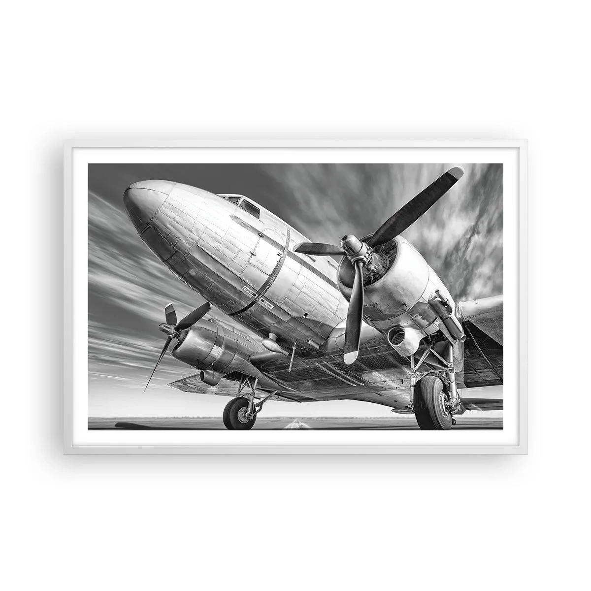 Poster in white frmae - Always Ready to Fly - 91x61 cm