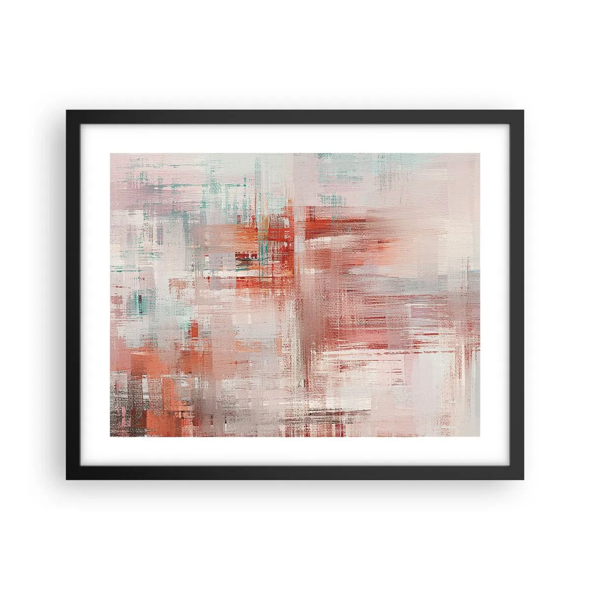 Poster in black frame - Foggy but Pink - 50x40 cm