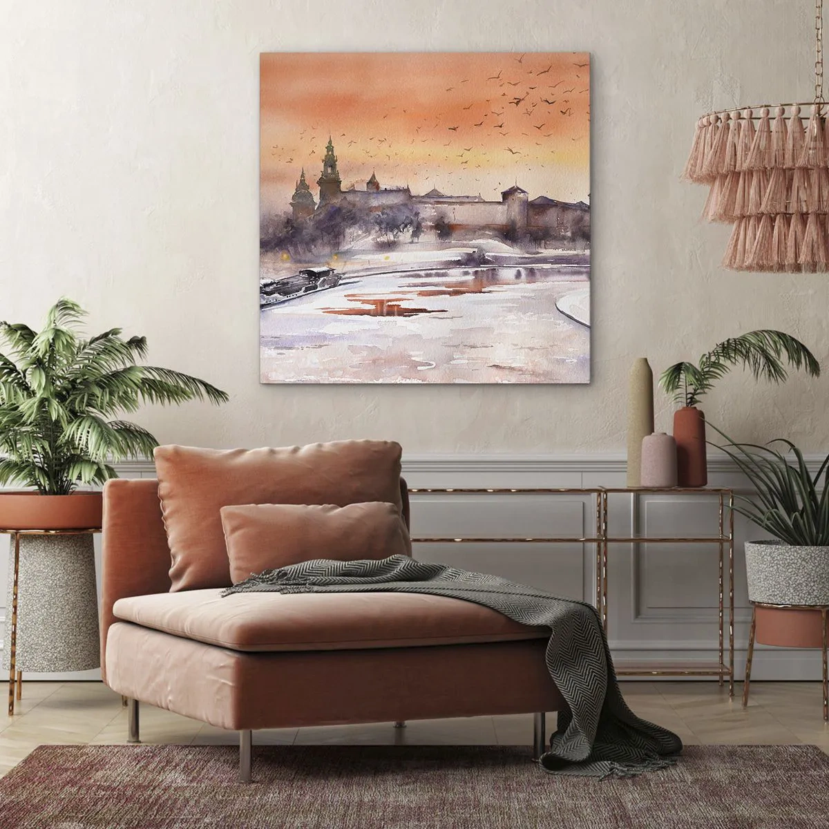 Canvas picture - Royal Sunset - 60x60 cm