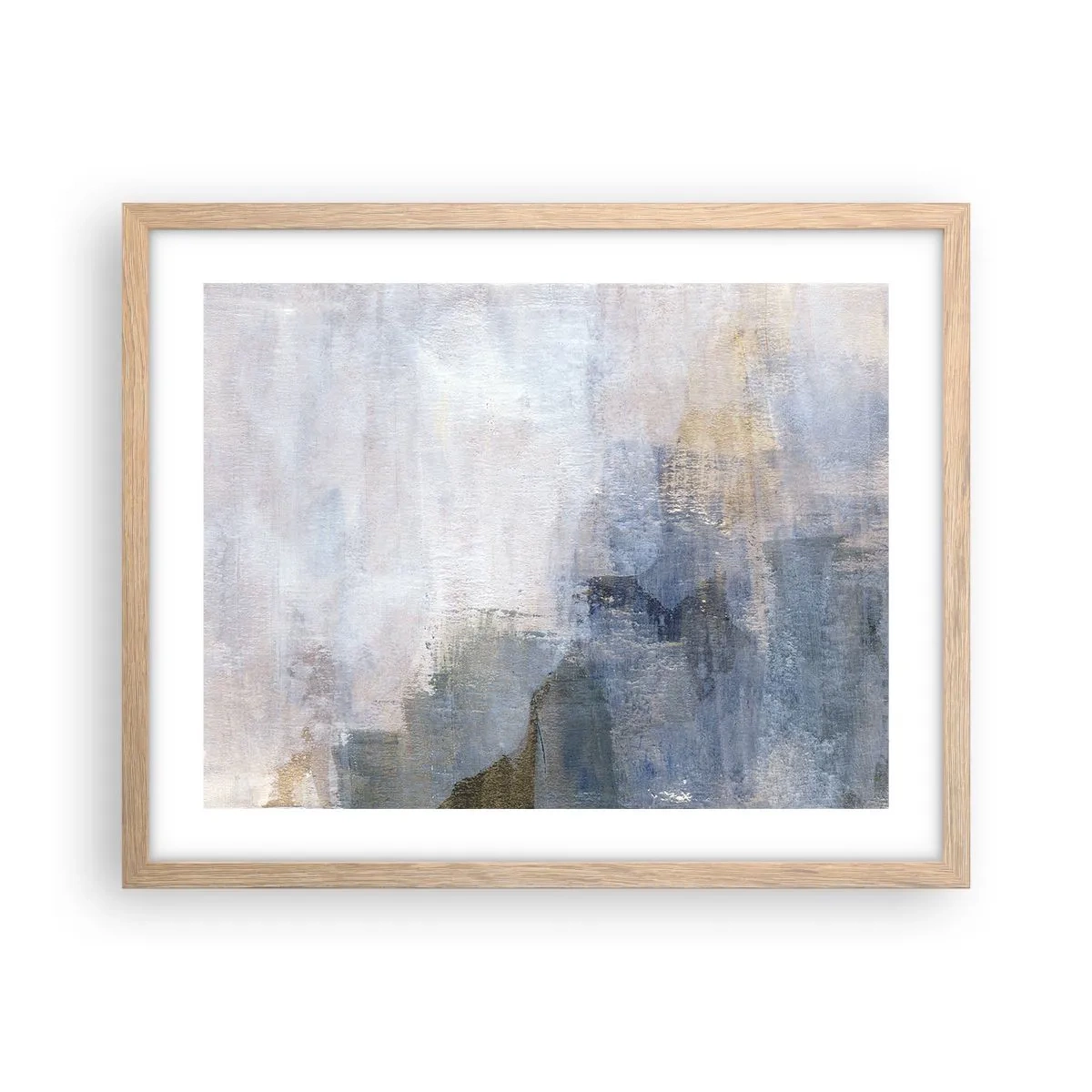 Poster in light oak frame - Tones and Chords of Colours - 50x40 cm