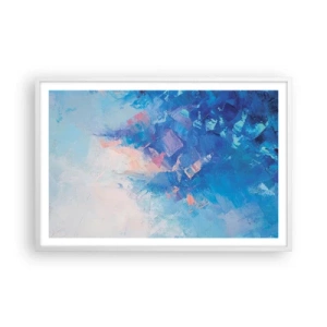 Poster in white frmae - Winter Abstract - 91x61 cm