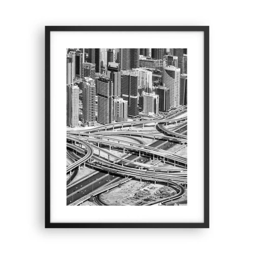 Poster in black frame - Dubai - Impossible City - 40x50 cm