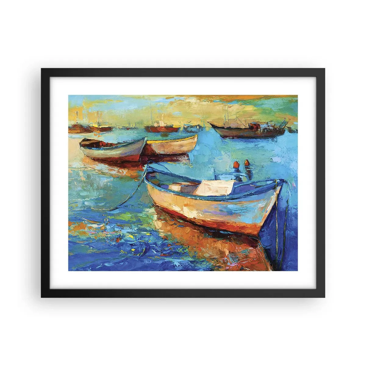 Poster in black frame - In a Southern Bay - 50x40 cm