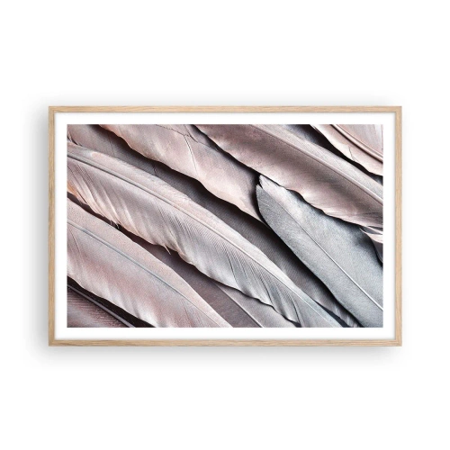 Poster in light oak frame - In Pink Silverness - 91x61 cm