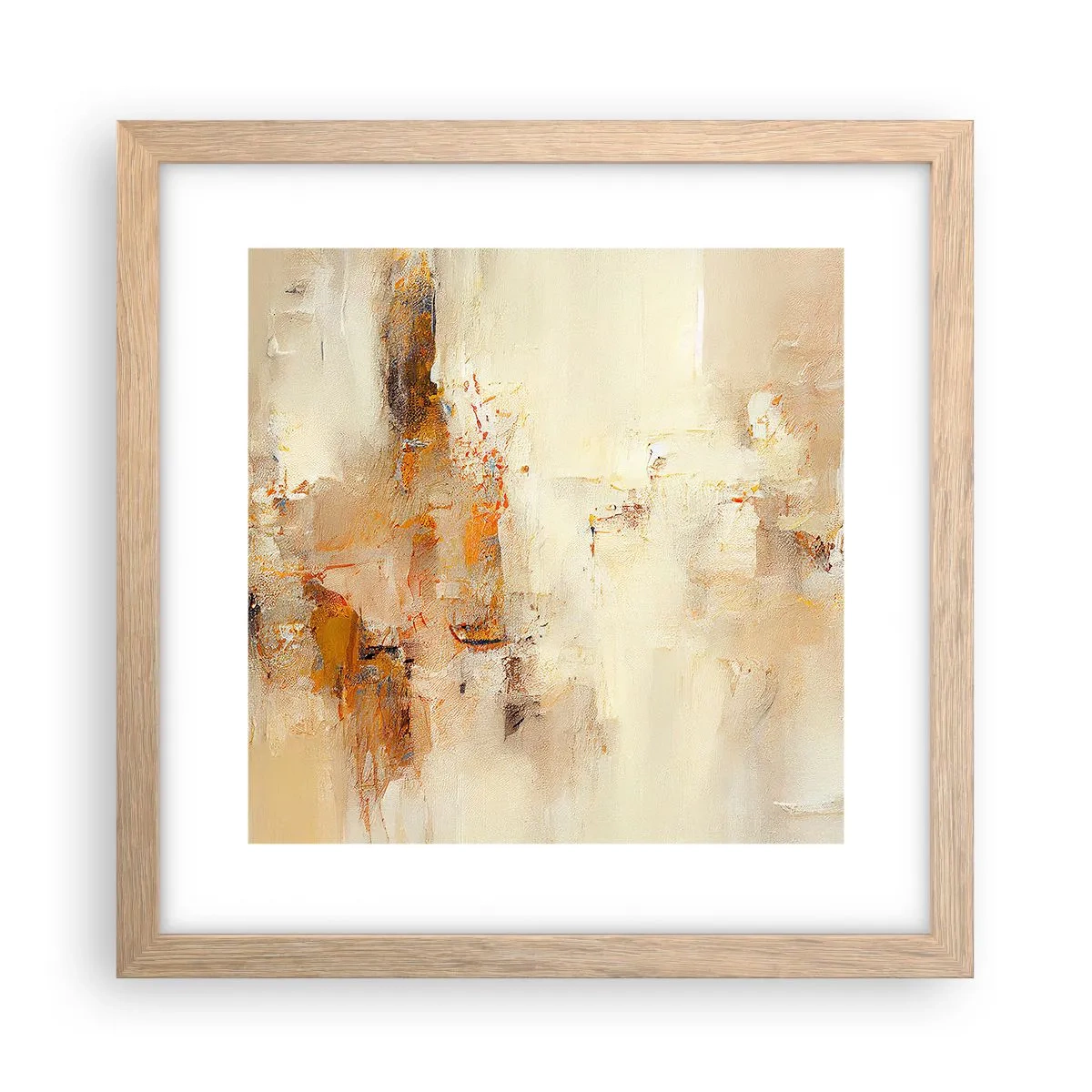 Poster in light oak frame - Soul of Amber - 30x30 cm