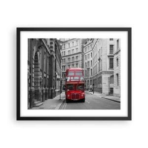 Poster in black frame - Routine Doesn't Have to Be Grey - 50x40 cm