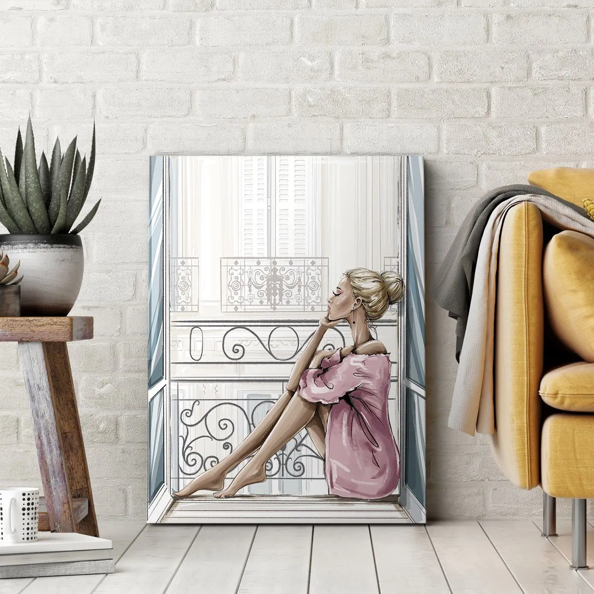 Canvas picture - Morning in Paris - 50x70 cm