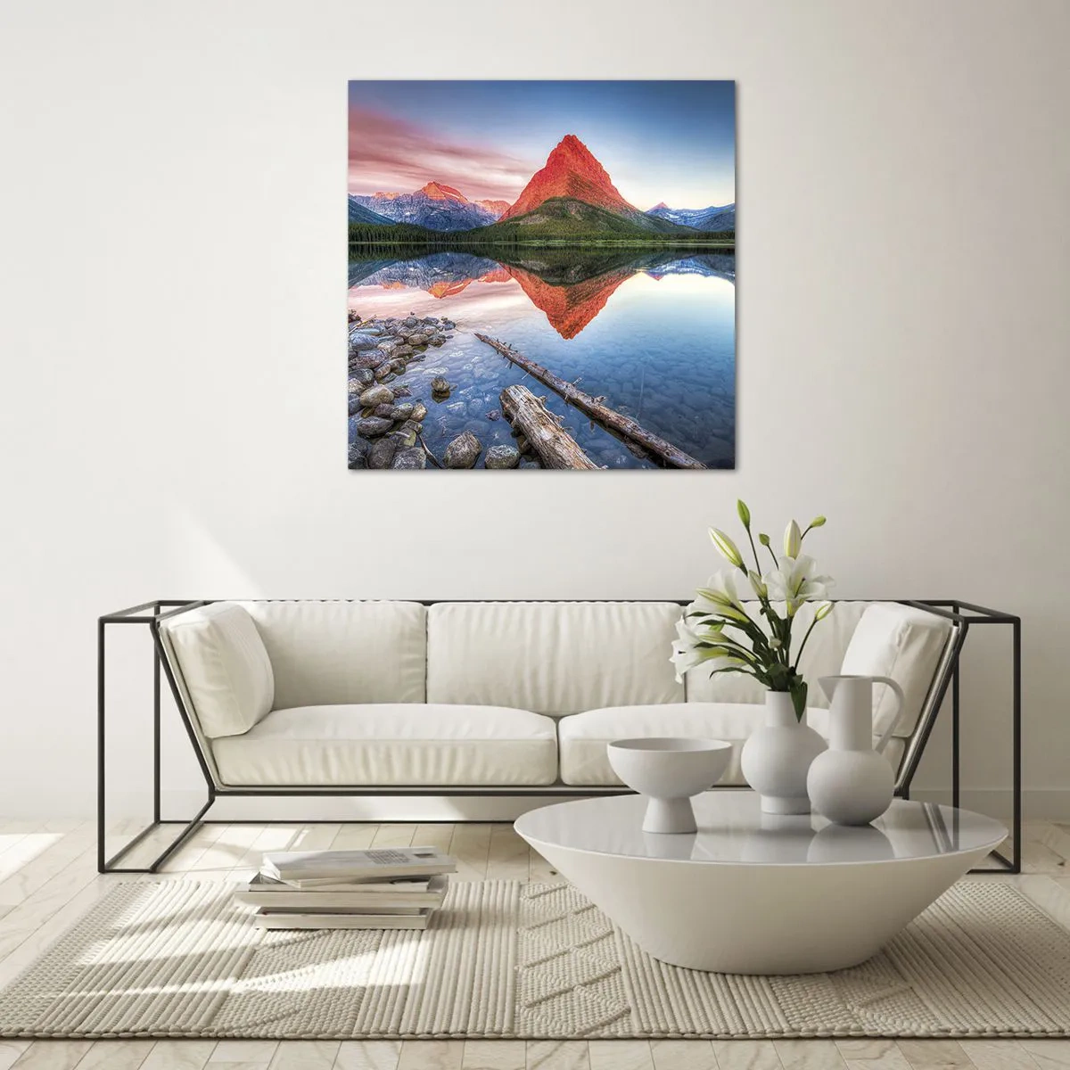 Glass picture - Heat and Cold - 50x50 cm