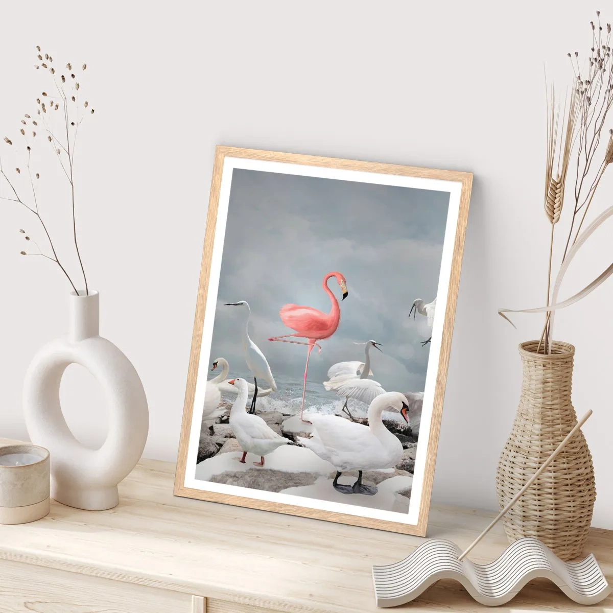 Poster in light oak frame - Where Did I Come from? - 50x70 cm