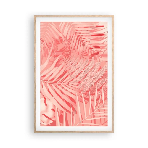 Poster in light oak frame - Pink Concept - 61x91 cm