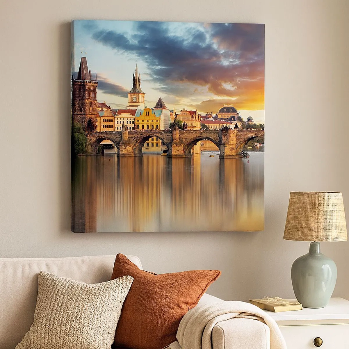 Canvas picture - Beautiful Prague - 30x30 cm