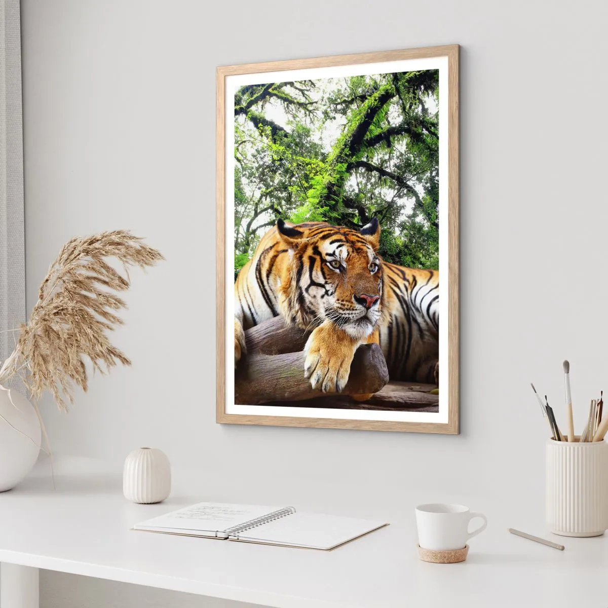 Poster in light oak frame - Best Regards - 61x91 cm