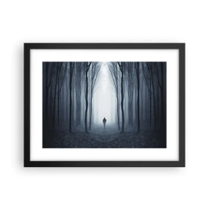 Poster in black frame - And Everything is Straight and Bright - 40x30 cm