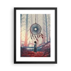 Poster in black frame - Mysterious Ritual of Life - 30x40 cm