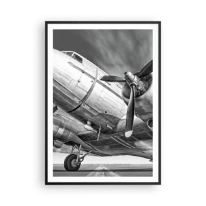 Poster in black frame - Always Ready to Fly - 70x100 cm