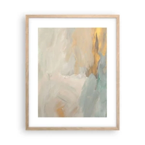 Poster in light oak frame - Abstract: Land of Gentleness - 40x50 cm