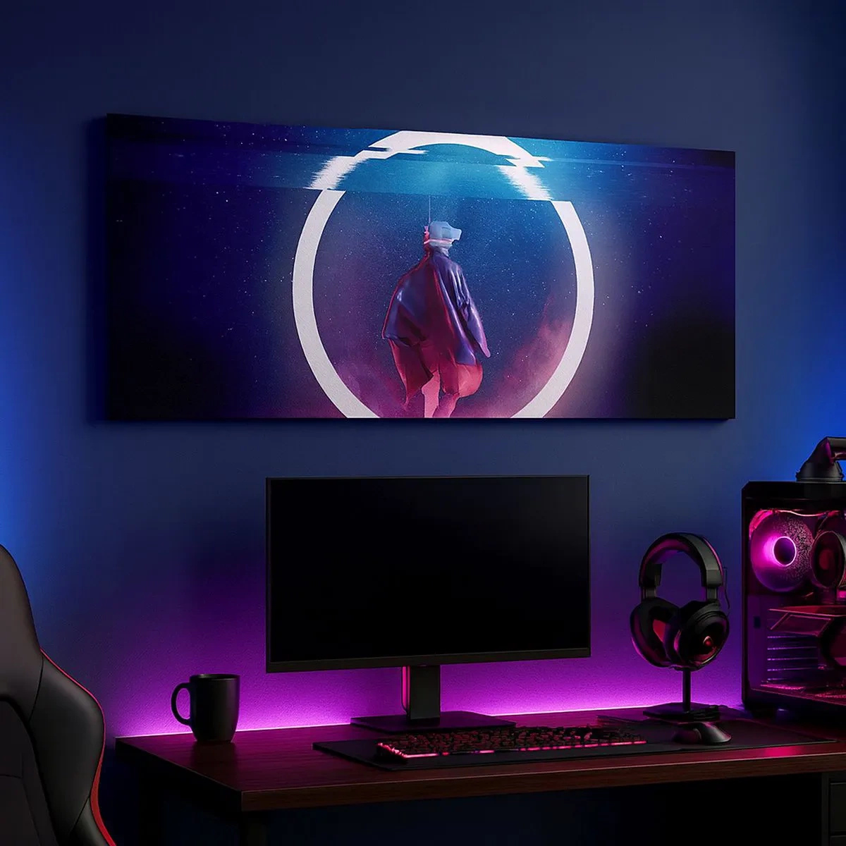 Canvas picture - Between Worlds - 100x40 cm