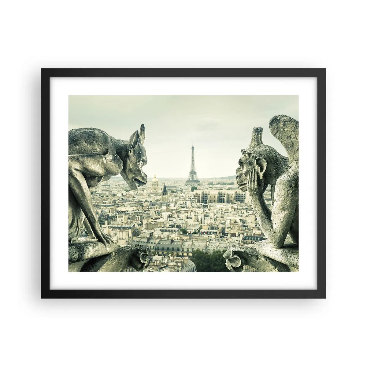 Poster in black frame - Parisian Talks - 50x40 cm