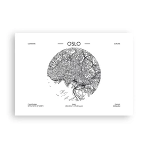 Poster - Anatomy of Oslo - 100x70 cm
