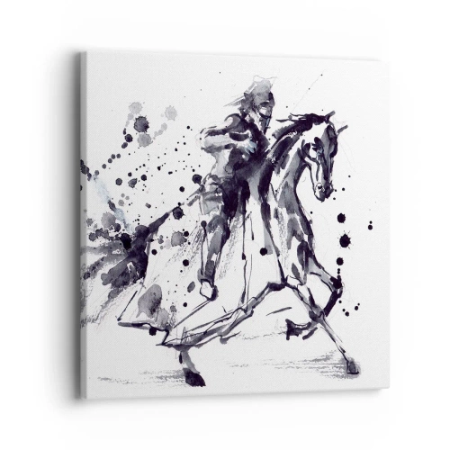 Canvas picture - Black Knight - 40x40 cm