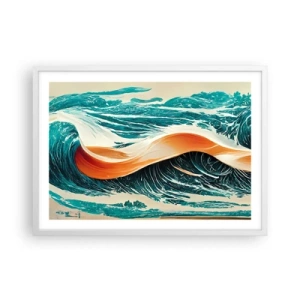 Poster in white frmae - Surfer's Dream - 70x50 cm