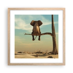 Poster in light oak frame - New Point of View - 40x40 cm