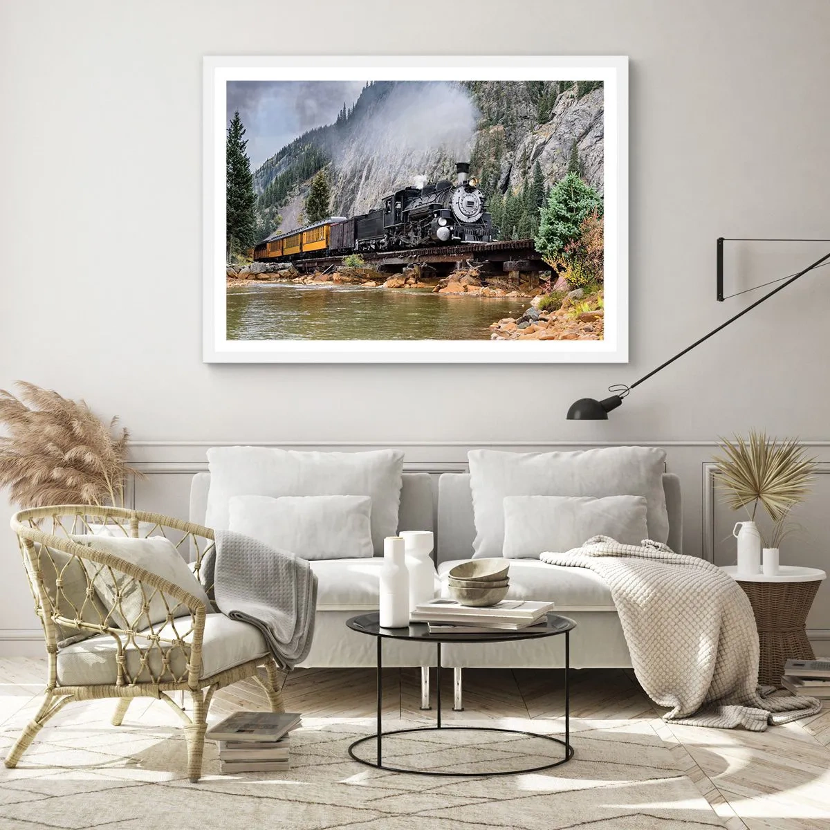 Poster in white frmae - Where Are You off to? - 40x30 cm