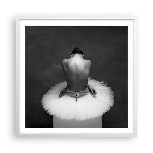 Poster in white frmae - It Is Blossoming - 60x60 cm