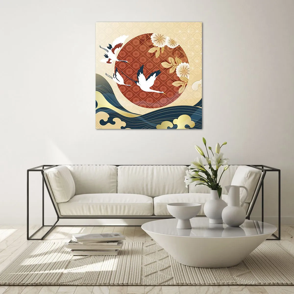 Glass picture - Japanese Tale - 60x60 cm