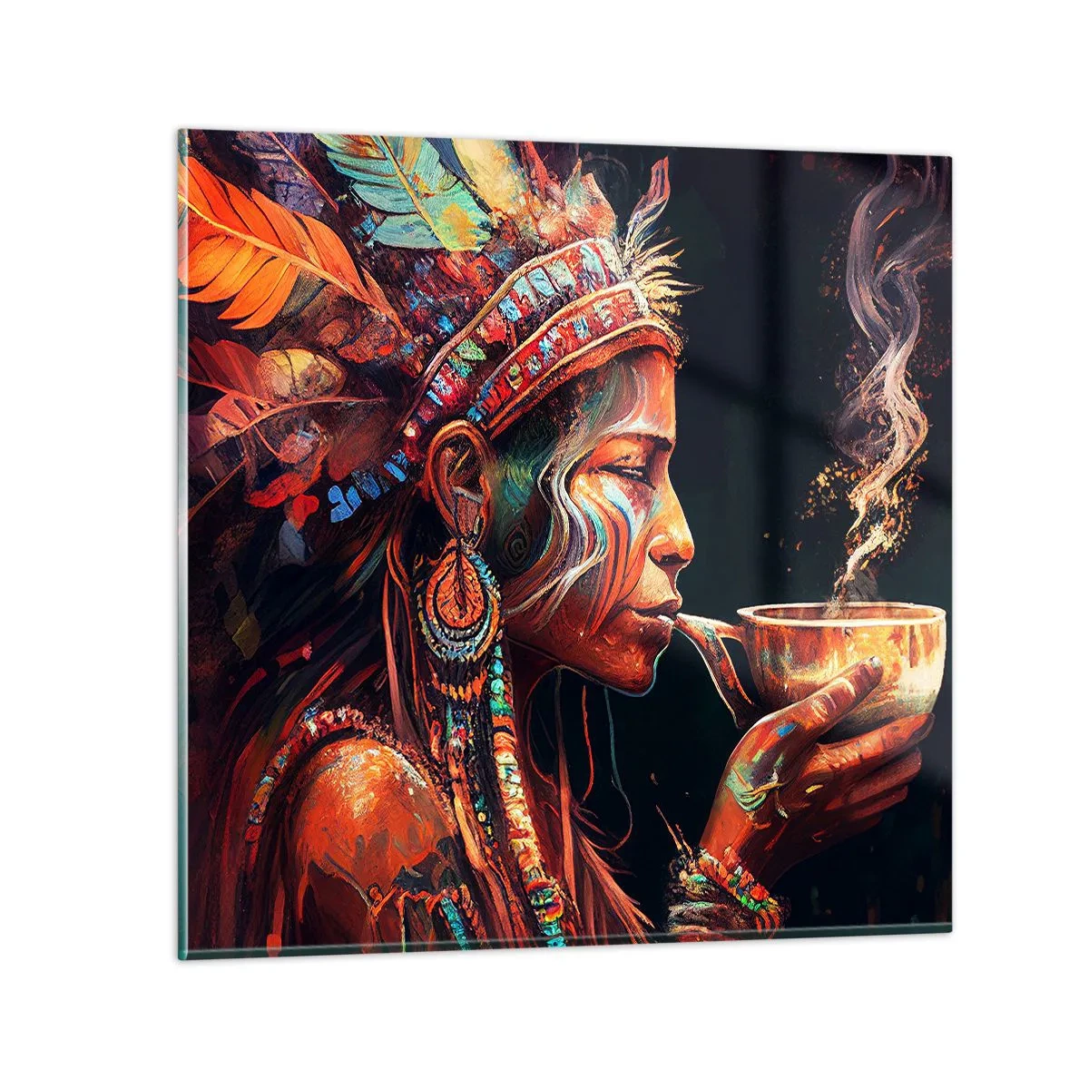 Glass picture - Magical Ritual - 30x30 cm